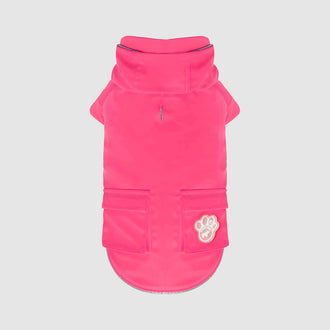 Torrential Tracker Dog Rain Jacket in Pink, Canada Pooch Dog Raincoat || color::pink || size::na