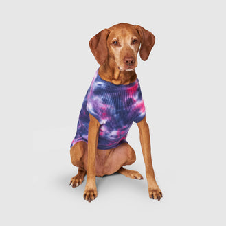 Wild Side Sweater in purple tie dye, Canada Pooch, Dog Sweater 